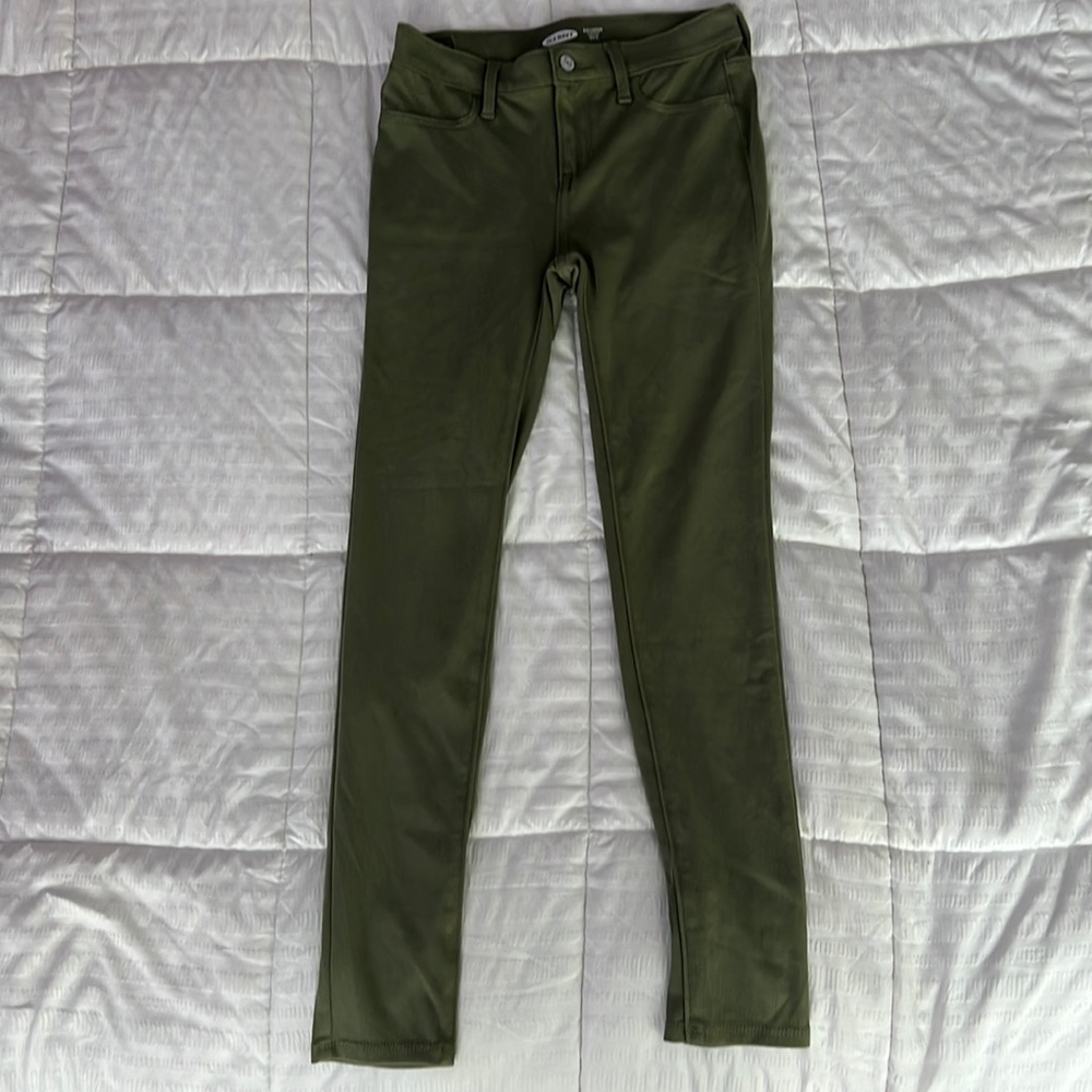 Olive Old Navy Girls Ballerina Jeggings